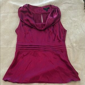 Banana Republic Magenta Sleeveless Blouse